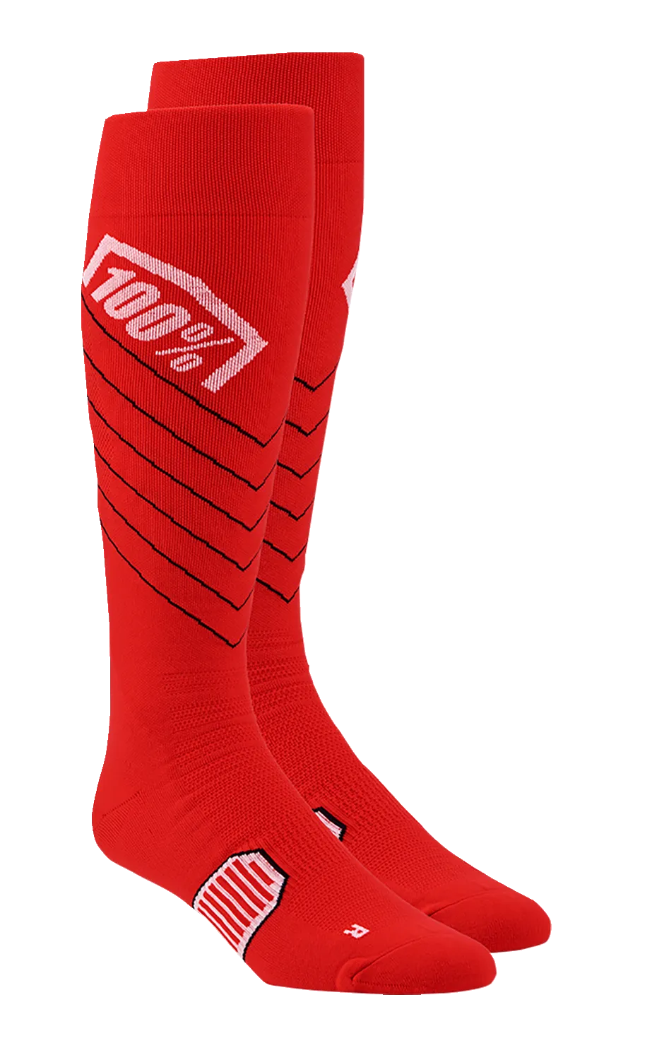 100% Hi-Side Performance Socks - Red - Small/Medium 20054-00007
