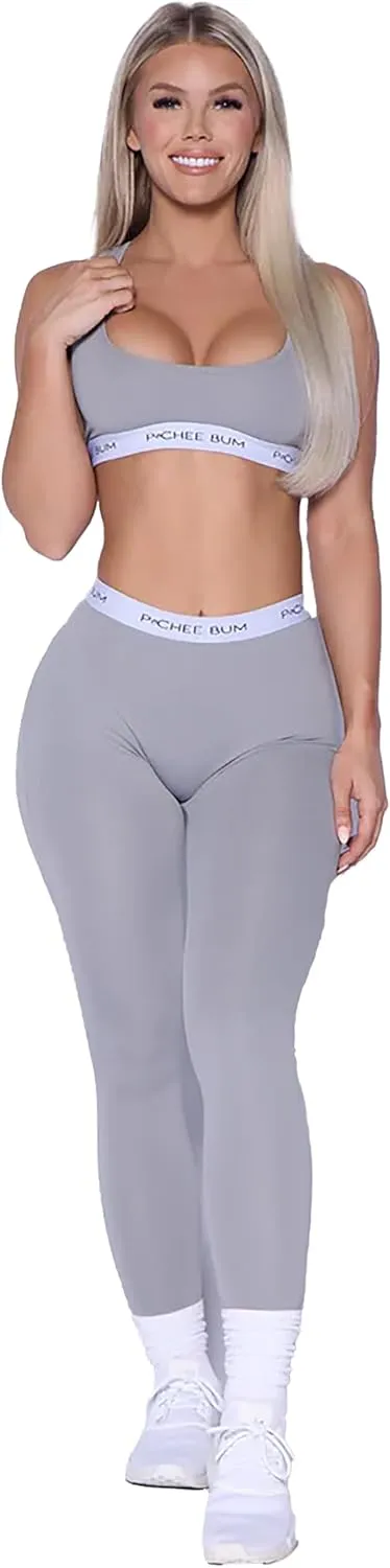 2 Piece Workout Set: Lounge Scrunch Butt Leggings & Top