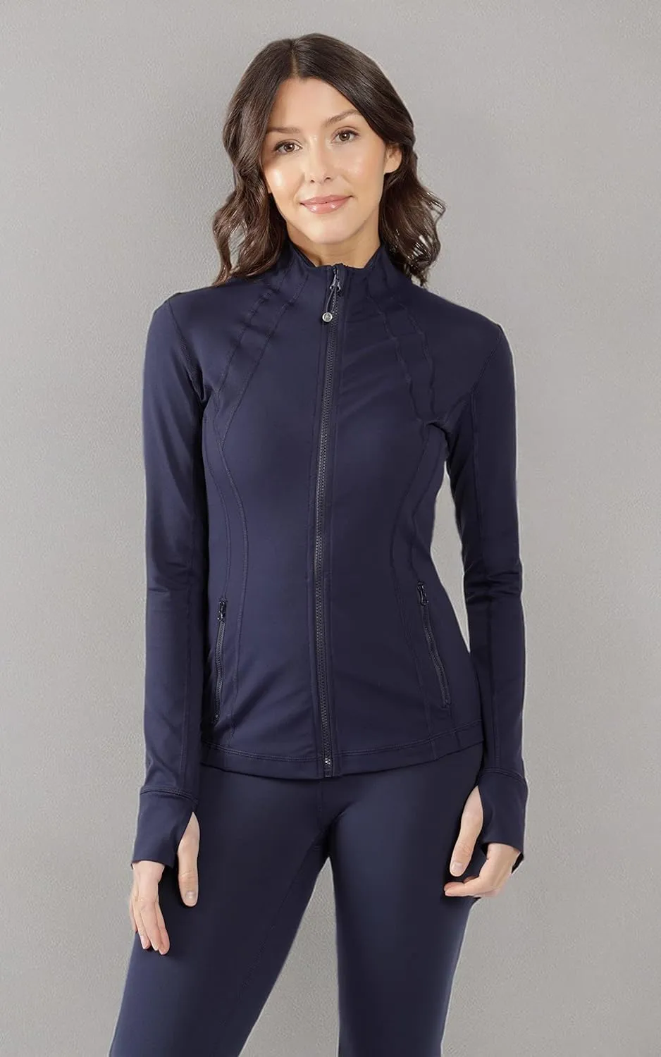 90 Degree By Reflex Womens Lightweight, Full Zip Running Track Jacket