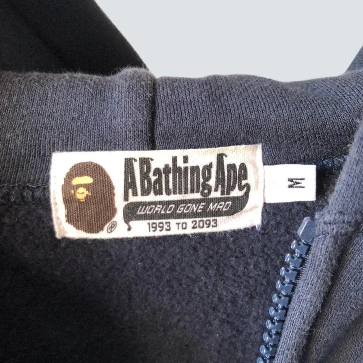 A Bathing Ape Zip up logo hoodie