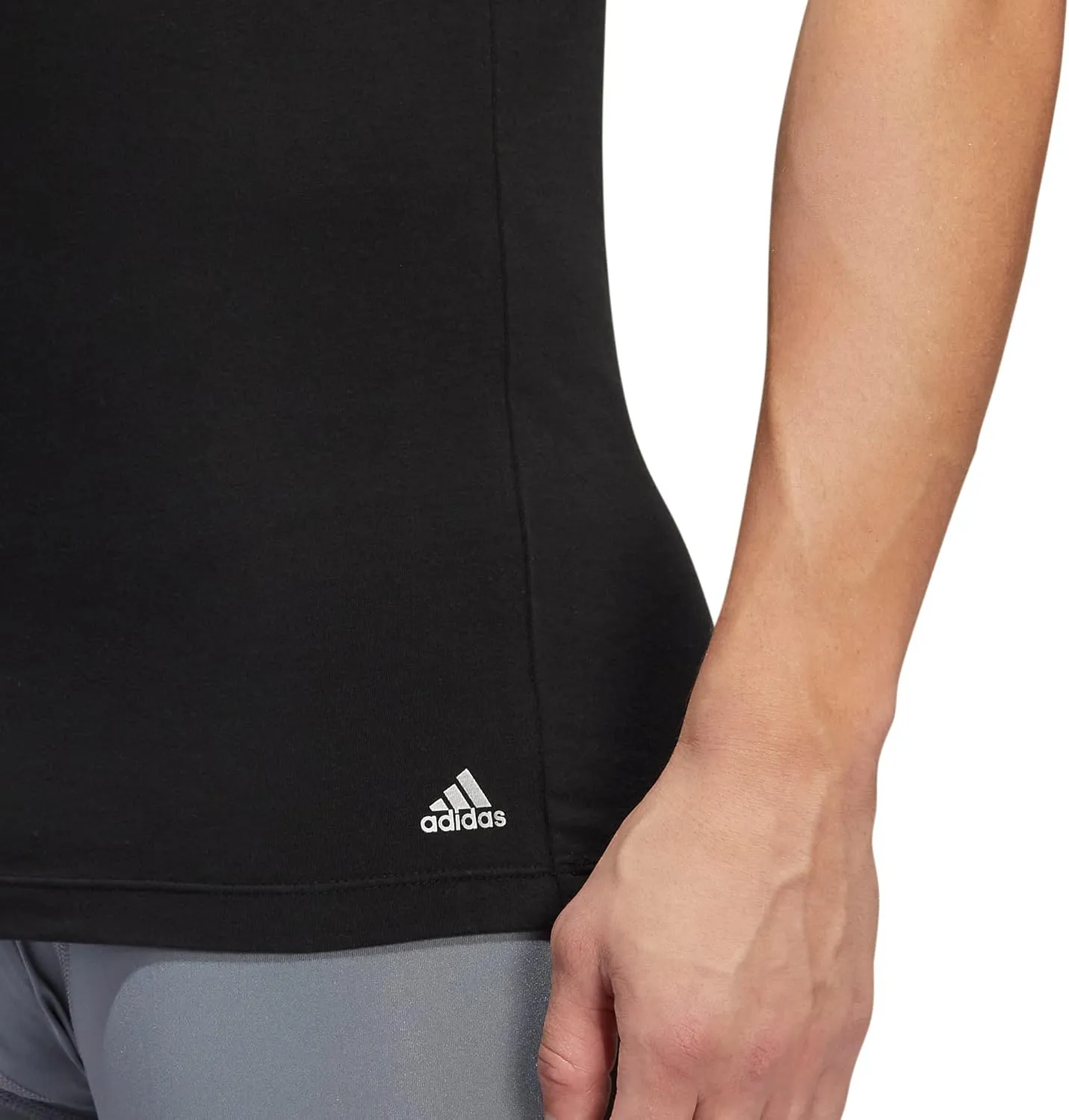 adidas Men's Stretch Cotton Tank Top Undershirts (2-Pack)