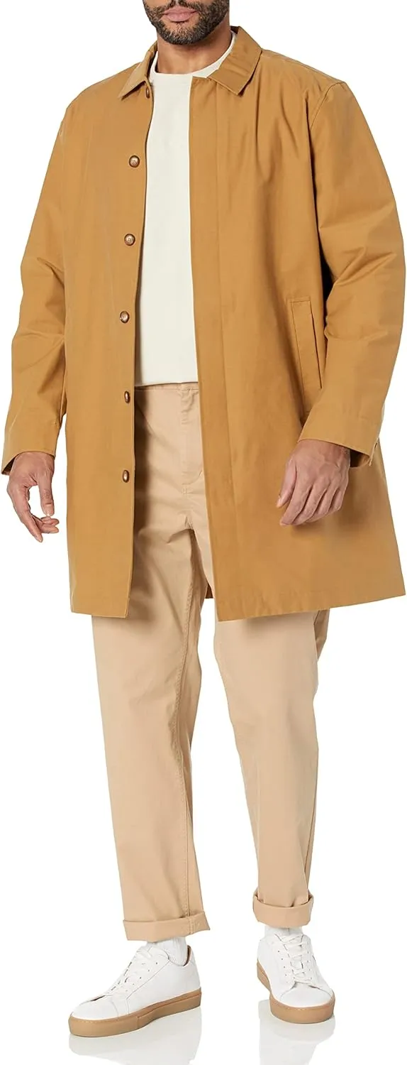 Amazon Essentials Men's Loose-Fit Water Repellant Coat (Available in Tall) (Previously Amazon Aware)