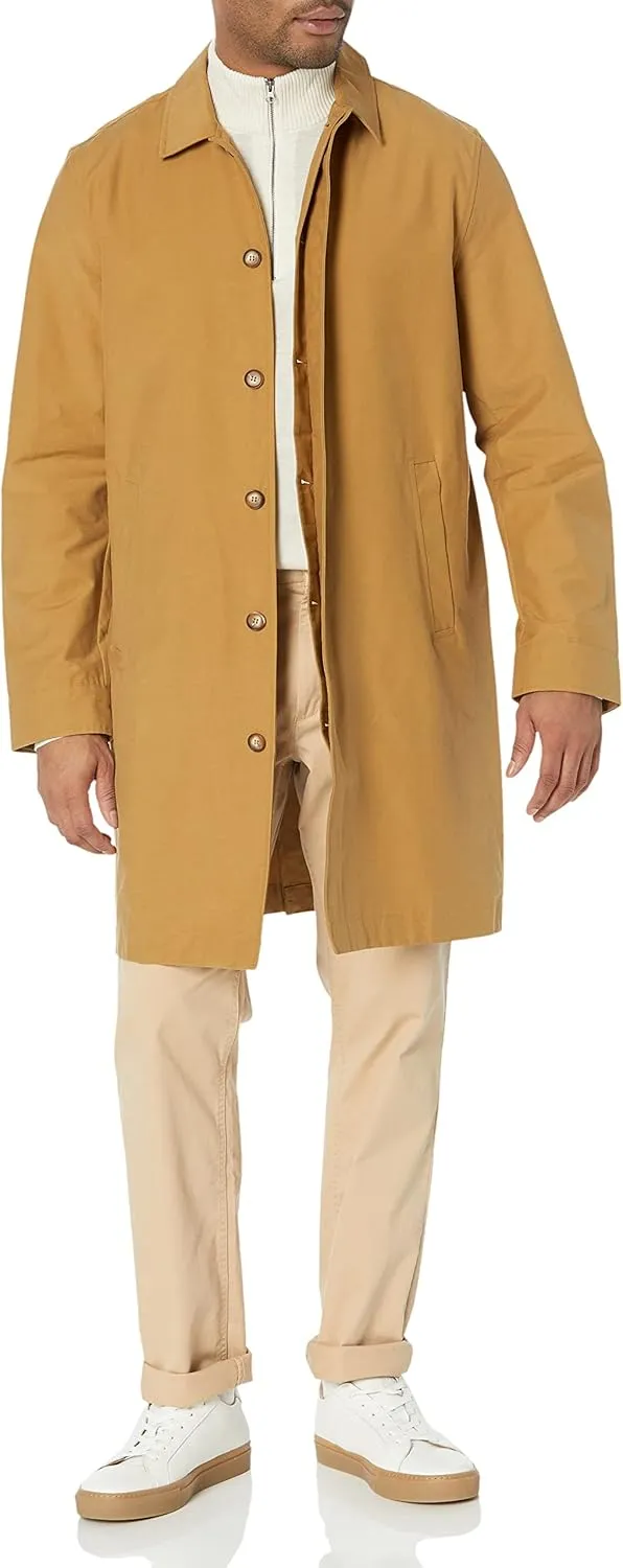 Amazon Essentials Men's Loose-Fit Water Repellant Coat (Available in Tall) (Previously Amazon Aware)