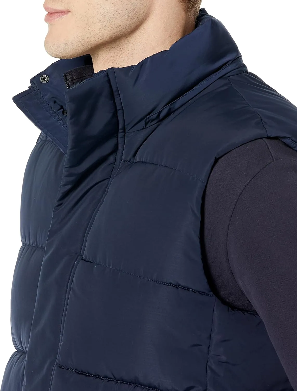 Amazon Essentials Men's Relaxed-Fit Water Repellent Recycled Polyester Hooded Puffer Vest (Previously Amazon Aware)