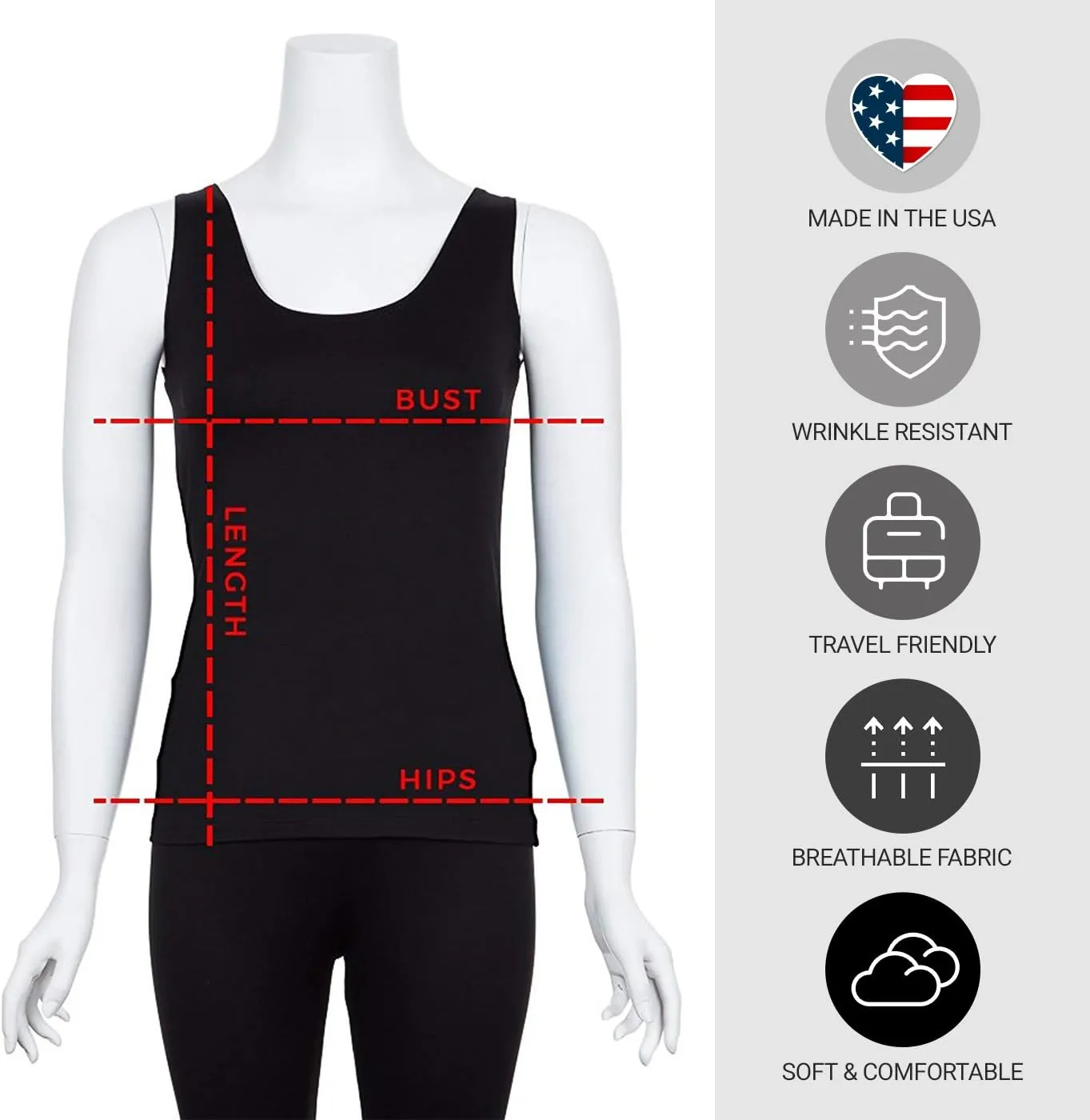 Anue Miami Womens High Scoop Neck Tank Top