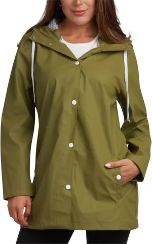 Big Chill Womens Rain Coat - Lightweight Water Resistant Womens Rain Jacket with Hood - Windbreaker Anorak Jackets for Women