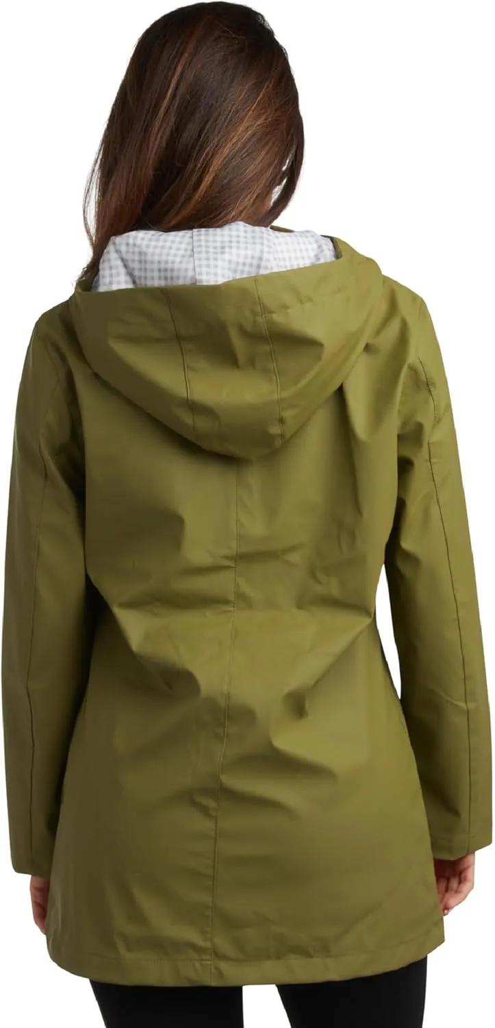 Big Chill Womens Rain Coat - Lightweight Water Resistant Womens Rain Jacket with Hood - Windbreaker Anorak Jackets for Women