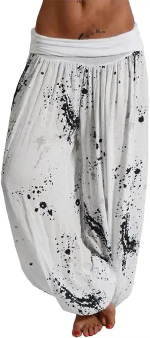 Cargo Pants Ladies Plus Loose-Size Leg Pants Ladies Casual Pants Wide Pants Women high Waist