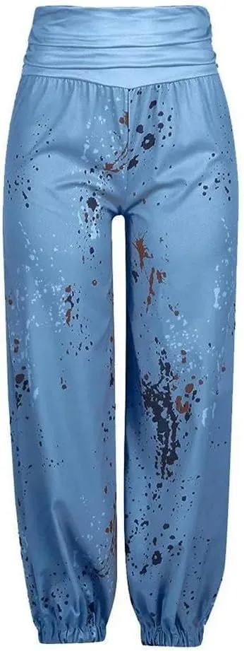 Cargo Pants Ladies Plus Loose-Size Leg Pants Ladies Casual Pants Wide Pants Women high Waist
