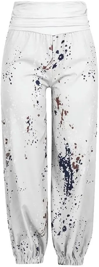 Cargo Pants Ladies Plus Loose-Size Leg Pants Ladies Casual Pants Wide Pants Women high Waist
