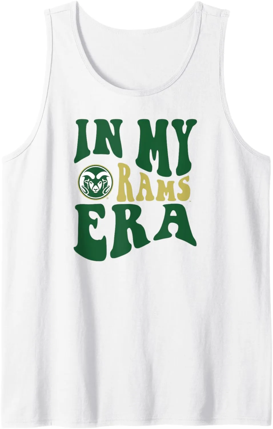 Colorado State Rams Era White Officially Licensed Tank Top