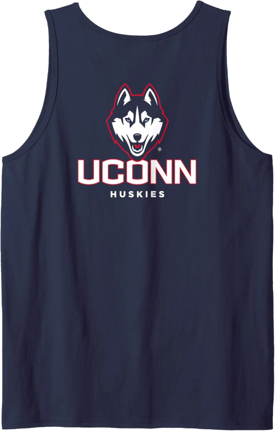 Connecticut Huskies Front/Back UConn Navy Licensed Tank Top