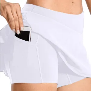 cooki Skorts for Women 2025, Women's High Waisted Tummy Control Sports Tennis Skirt Summer Casual Soft Skorts with Pockets