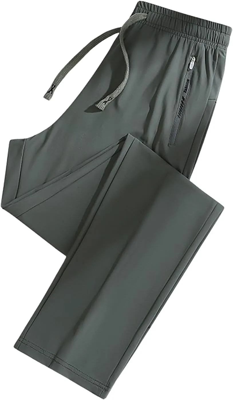 Cotton Linen Womens Sweatpants,Women's Pants Wide Leg Flowy Trousers with Pockets High Waisted Business Casual