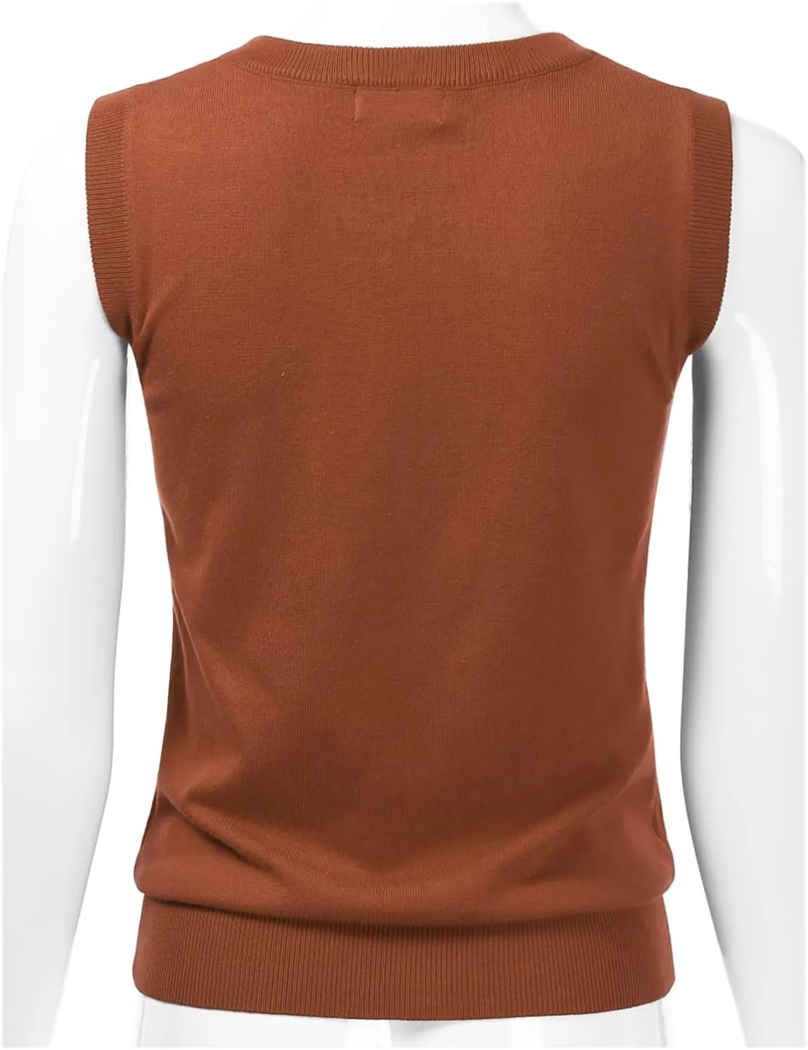 EIMIN Women's V-Neck Sleeveless Stretch Pullover Premium Sweater Vest Top (S-3X)
