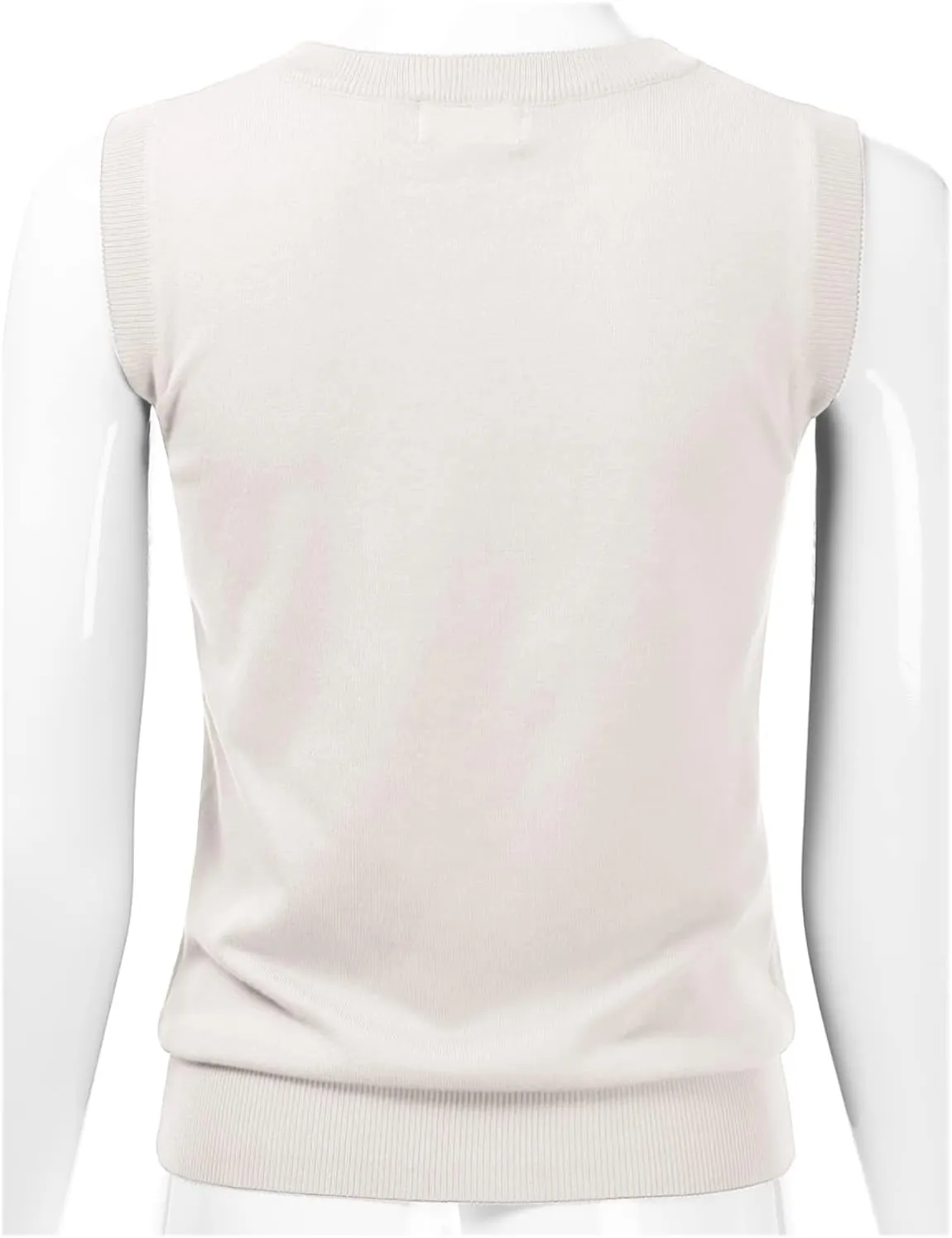 EIMIN Women's V-Neck Sleeveless Stretch Pullover Premium Sweater Vest Top (S-3X)