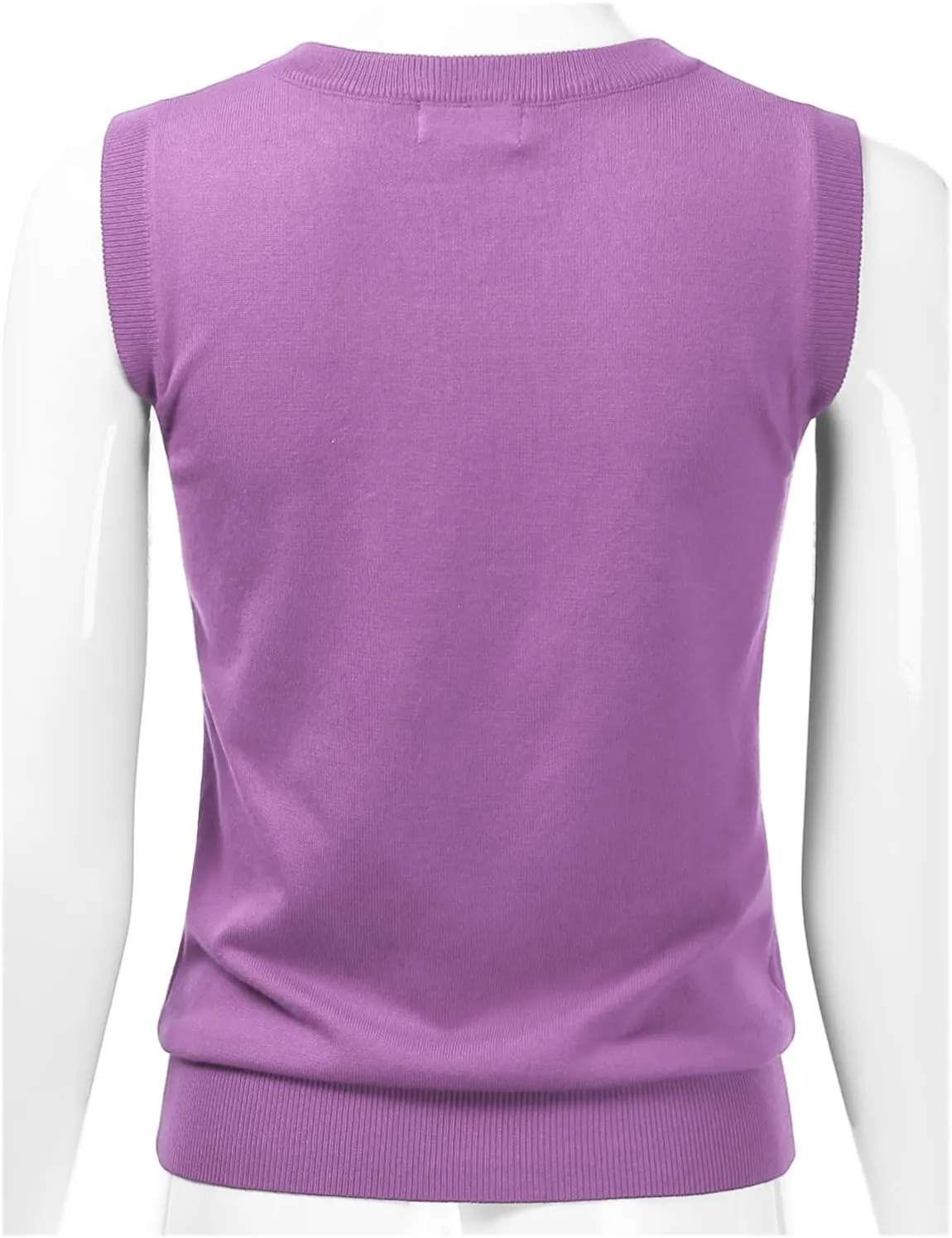 EIMIN Women's V-Neck Sleeveless Stretch Pullover Premium Sweater Vest Top (S-3X)