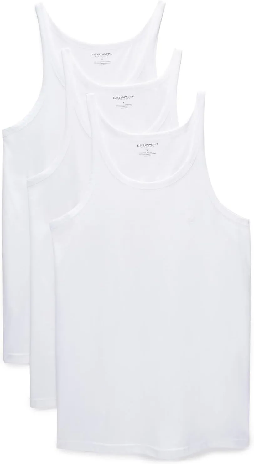 Emporio Armani Men's 3-Pack Tank Top Regular Fit