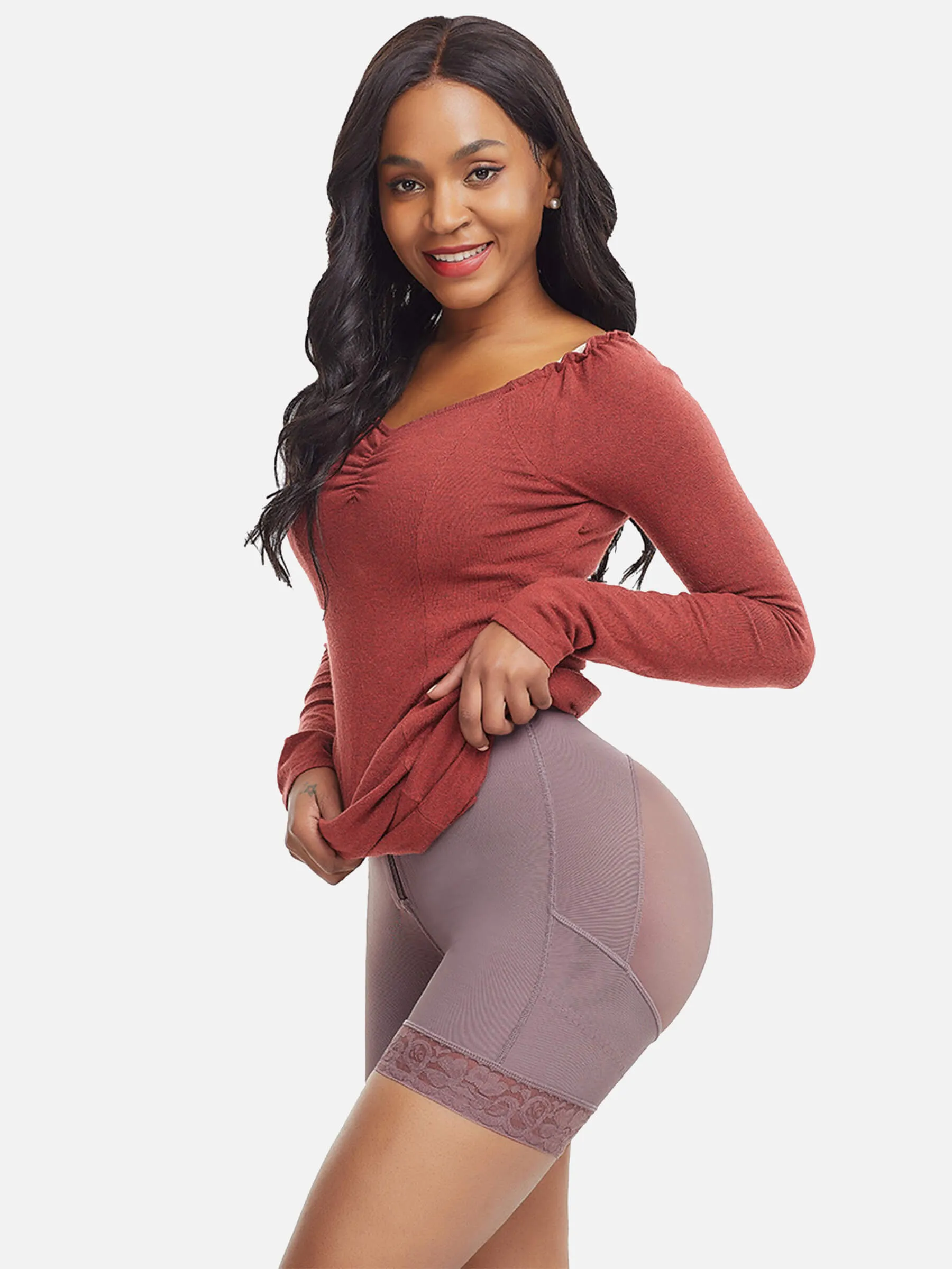 Feelingirl Butt Lift Shapewear Waist Thigh Shaping Shorts