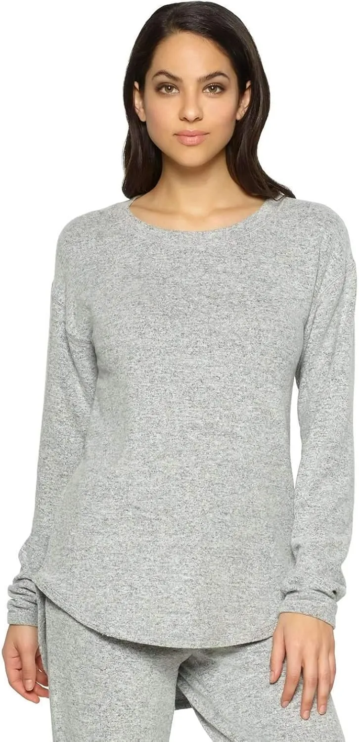 Felina Lounge Victoria Long Sleeve Crew Neck Top Sleepwear