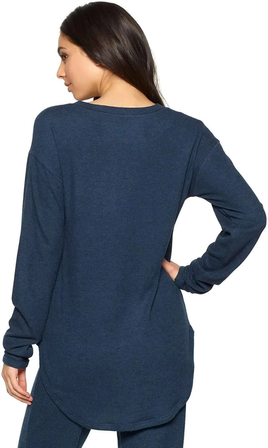 Felina Lounge Victoria Long Sleeve Crew Neck Top Sleepwear