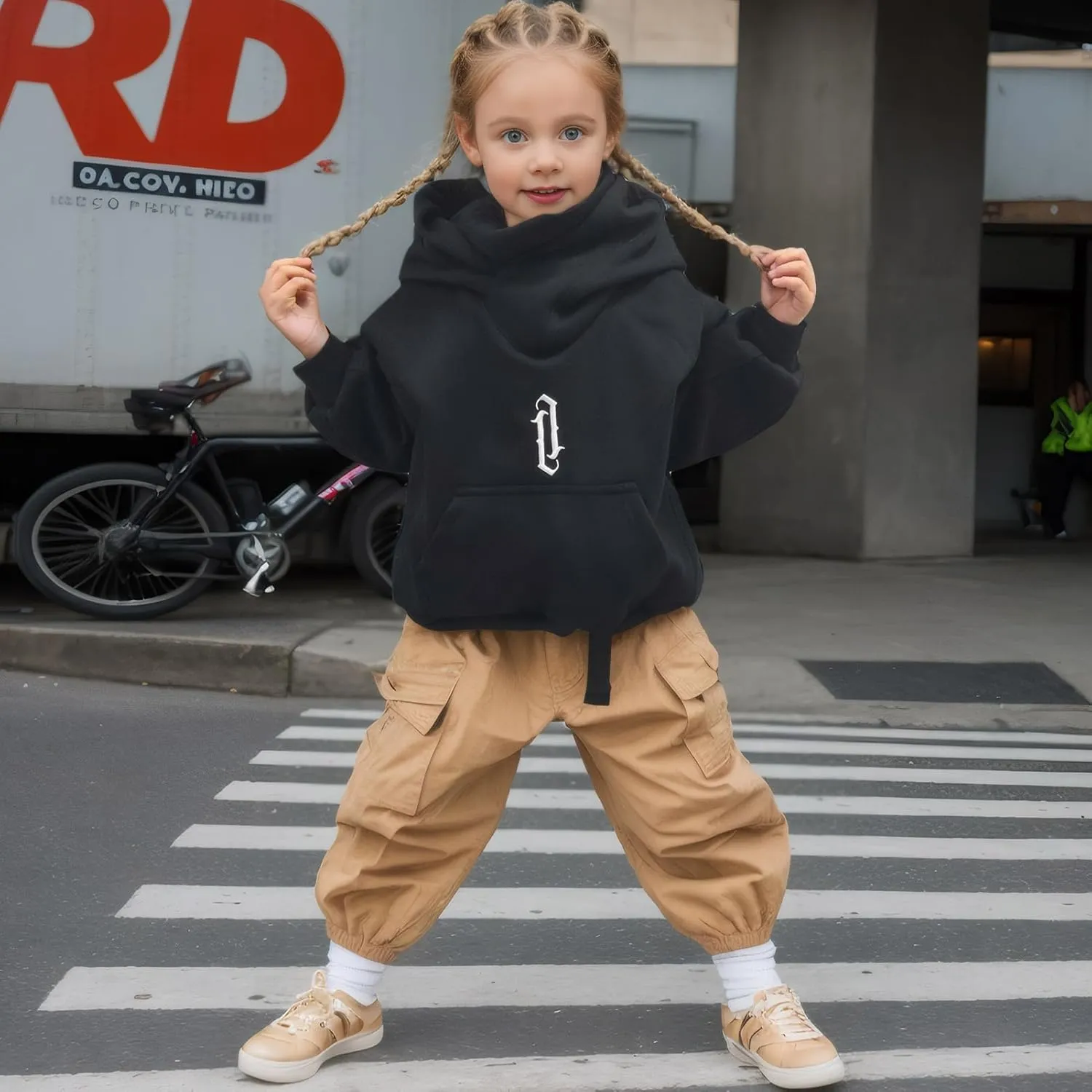 Fleece Hoodies for Boys and Girls Sweatshirts Casual Soft Cotton Pullover Fall Winter Loose Fit Tops Hooded