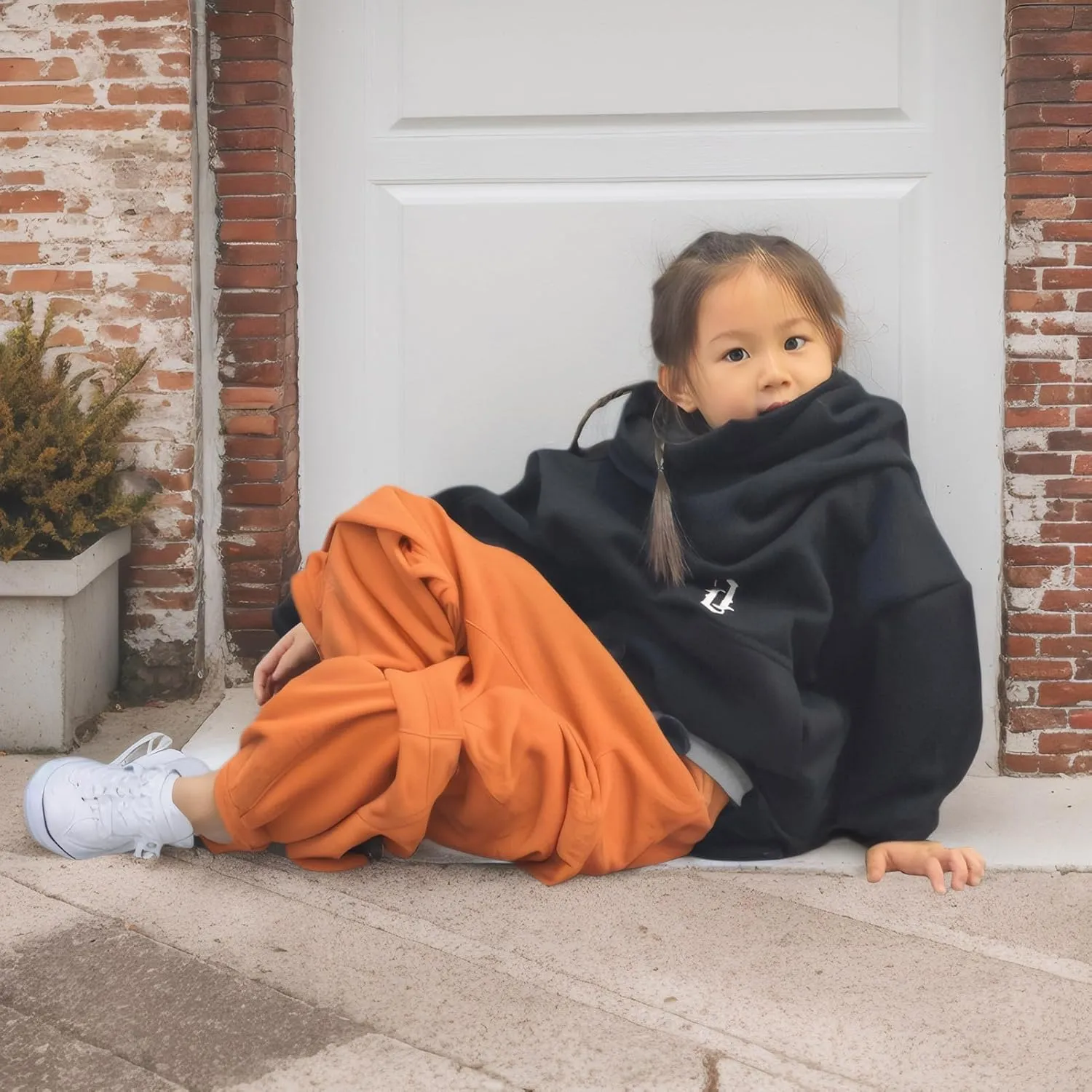 Fleece Hoodies for Boys and Girls Sweatshirts Casual Soft Cotton Pullover Fall Winter Loose Fit Tops Hooded