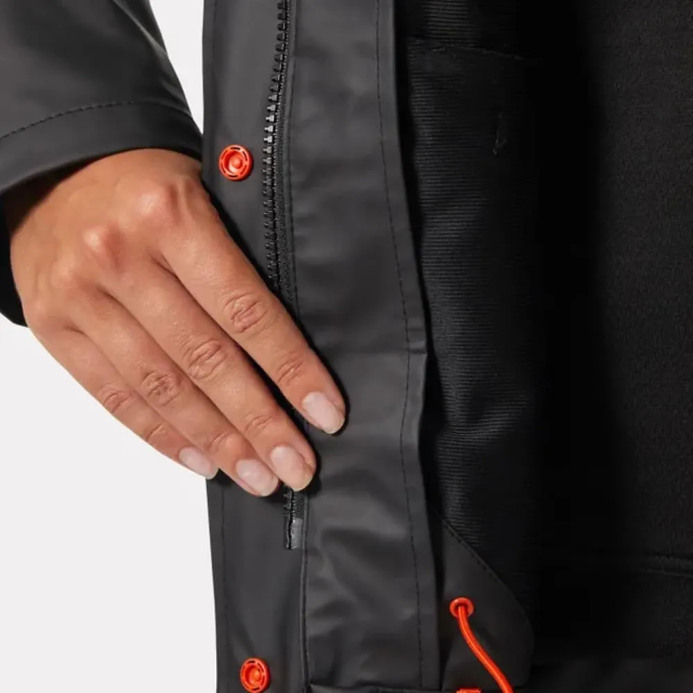 Helly-Hansen Women's Luna/Gale Waterproof Rain Jacket with Adjustable Packable Hood in Collar, Pockets, and Neoprene Cuffs