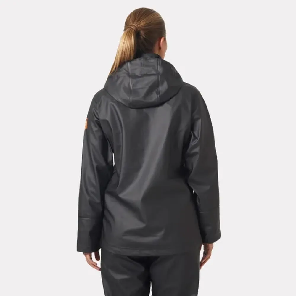 Helly-Hansen Women's Luna/Gale Waterproof Rain Jacket with Adjustable Packable Hood in Collar, Pockets, and Neoprene Cuffs