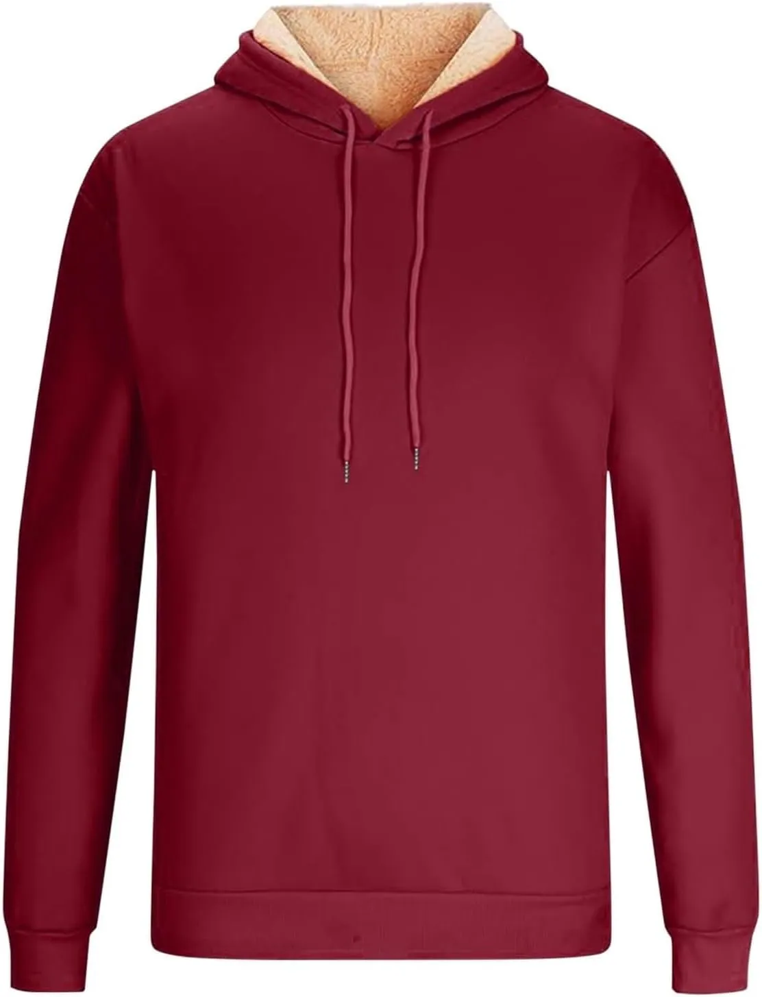 Hoodies for Men Heavyweight Fleece Lined Sweater Thick Winter Pullover Warm 2024 Sherpa Sweatshirt Windproof Jacket