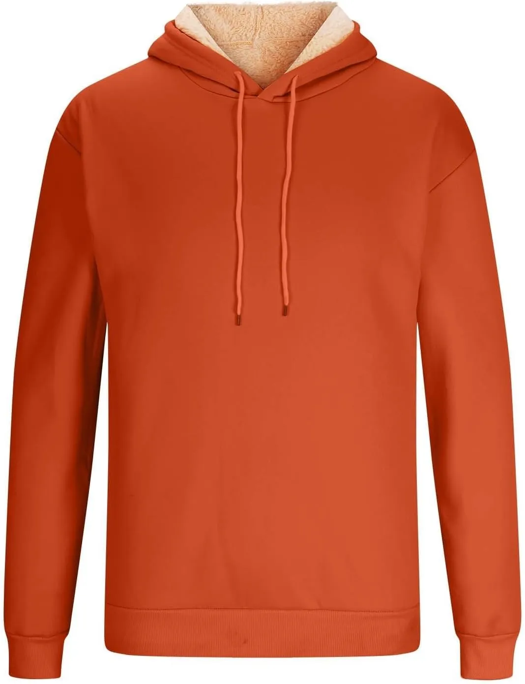 Hoodies for Men Heavyweight Fleece Lined Sweater Thick Winter Pullover Warm 2024 Sherpa Sweatshirt Windproof Jacket