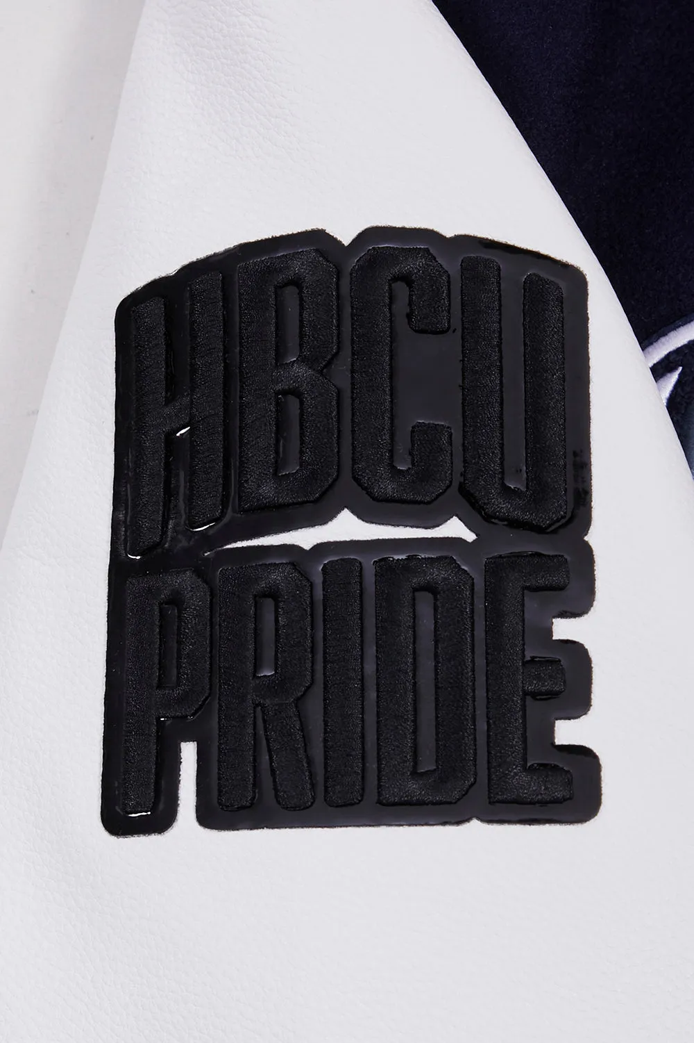 HOWARD UNIVERSITY CLASSIC RIB WOOL VARSITY JACKET (MIDNIGHT NAVY/WHITE)