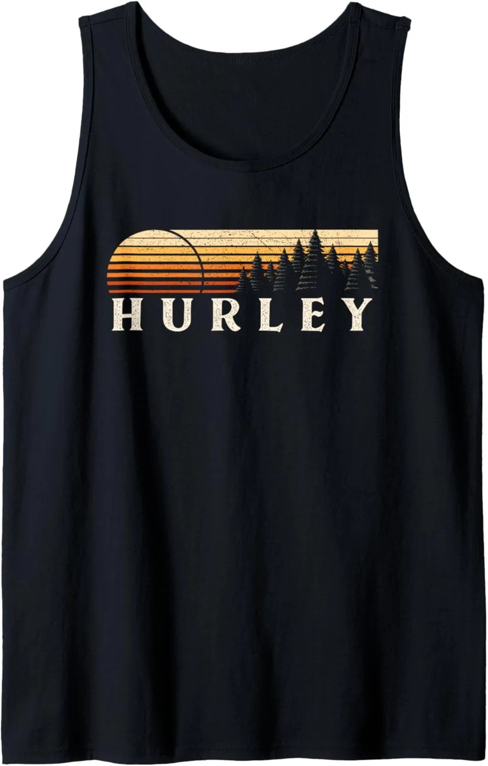 Hurley, KY Vintage Evergreen Sunset Eighties Retro Tank Top
