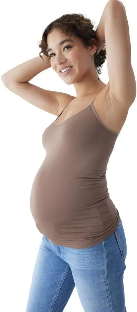 Ingrid & Isabel Seamless Maternity Cami, Comfortable Pregnancy Tank Top