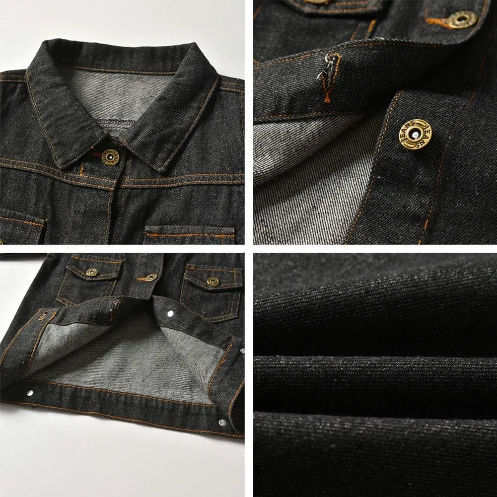 IWEMEK Toddler Baby Boy Girl Denim Jackets Button Down Jeans Jacket Top Coat Ripped Cowboy Outwear Hooded Winter Fall Clothes