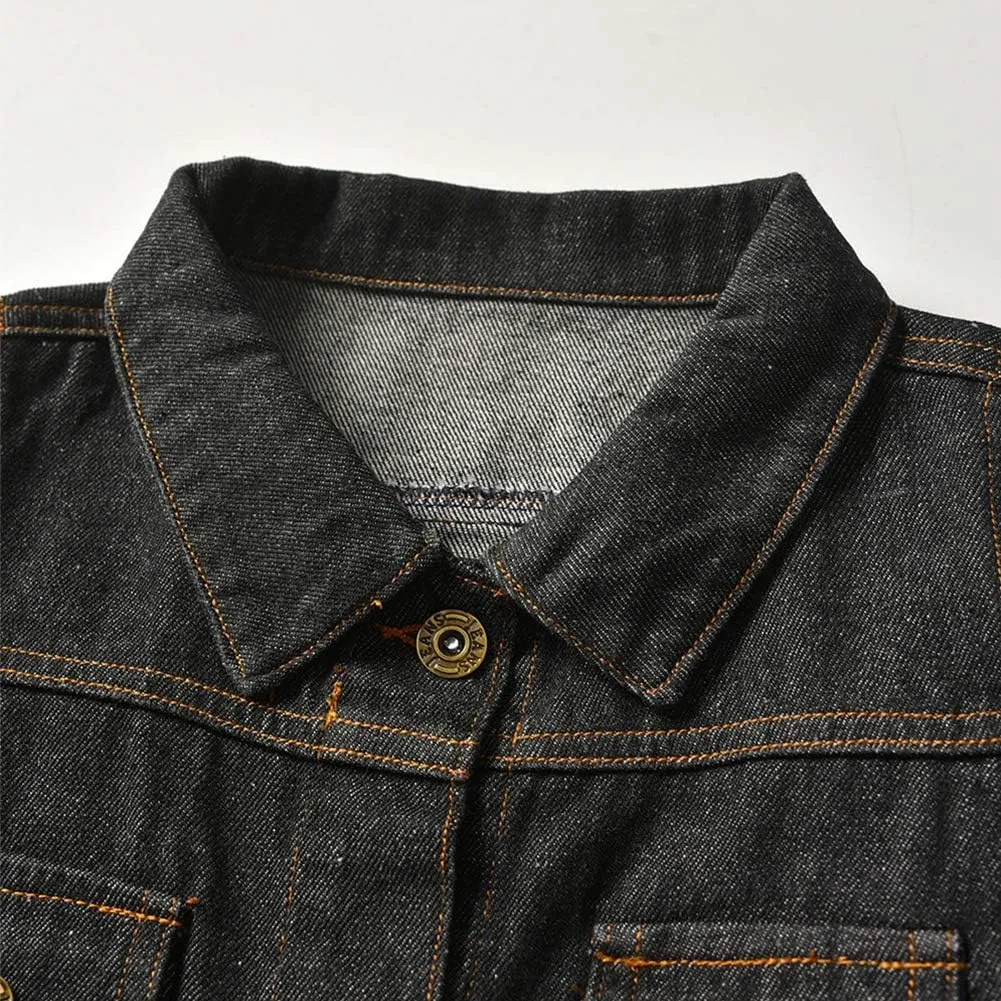 IWEMEK Toddler Baby Boy Girl Denim Jackets Button Down Jeans Jacket Top Coat Ripped Cowboy Outwear Hooded Winter Fall Clothes