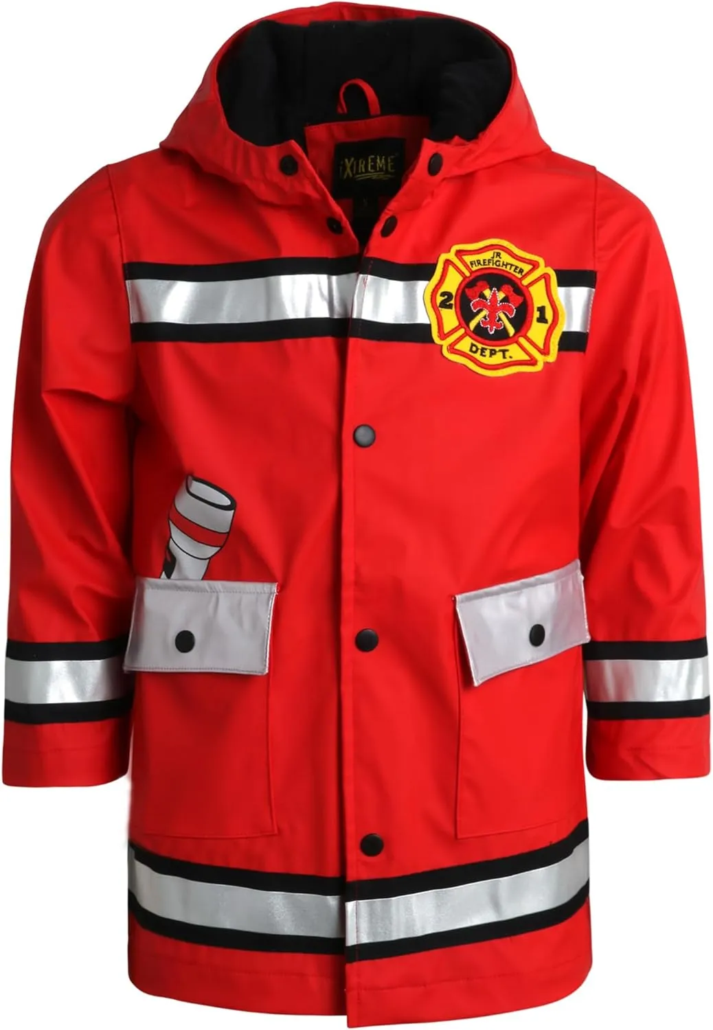 iXtreme Boys Rain Jacket - Lightweight Waterproof Hooded Rain Coat for Boys, Windbreaker for Outdoor Play and Travel (2T-18)