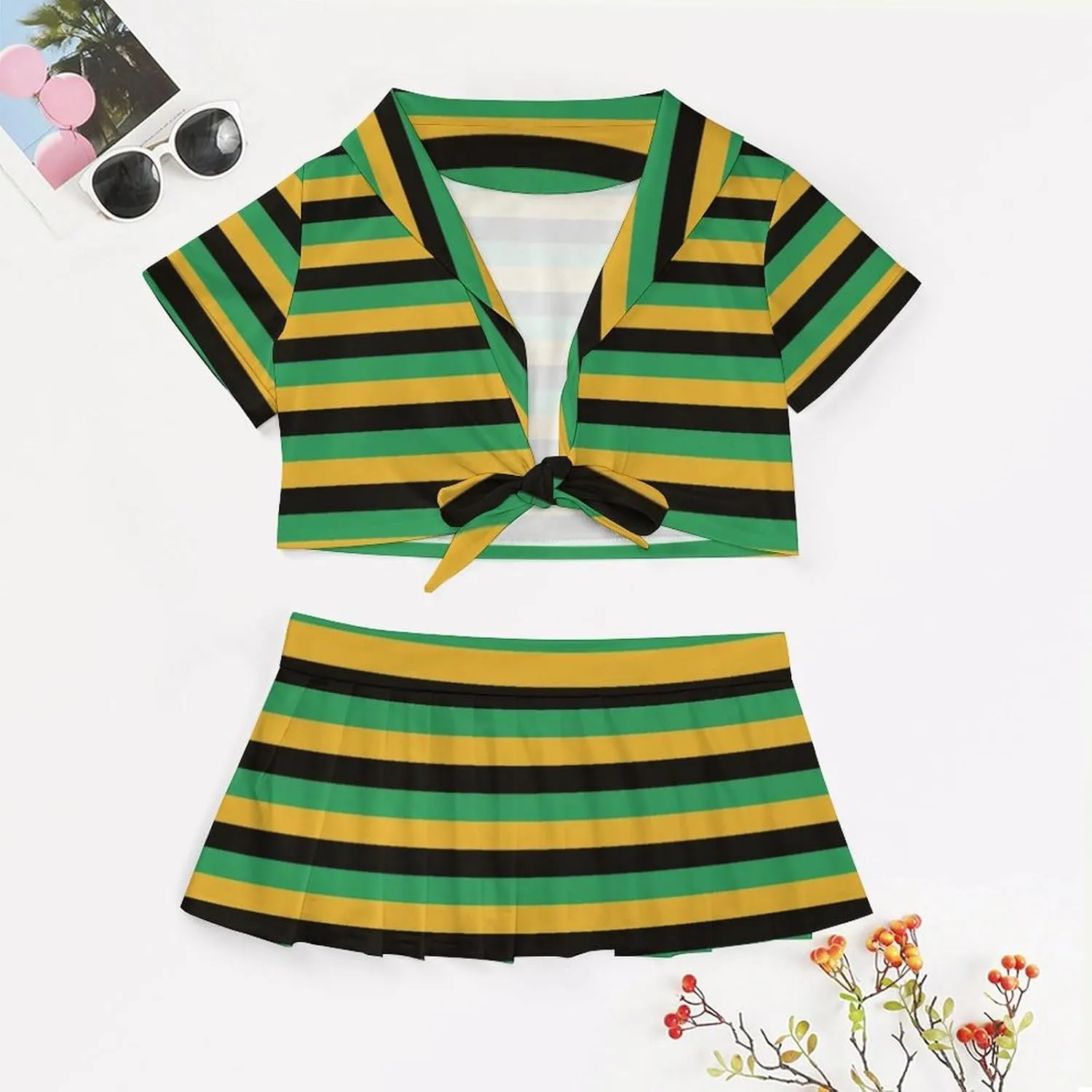 Jamaica Bodysuit for Womens Summer Autumn Winter Creativity Top