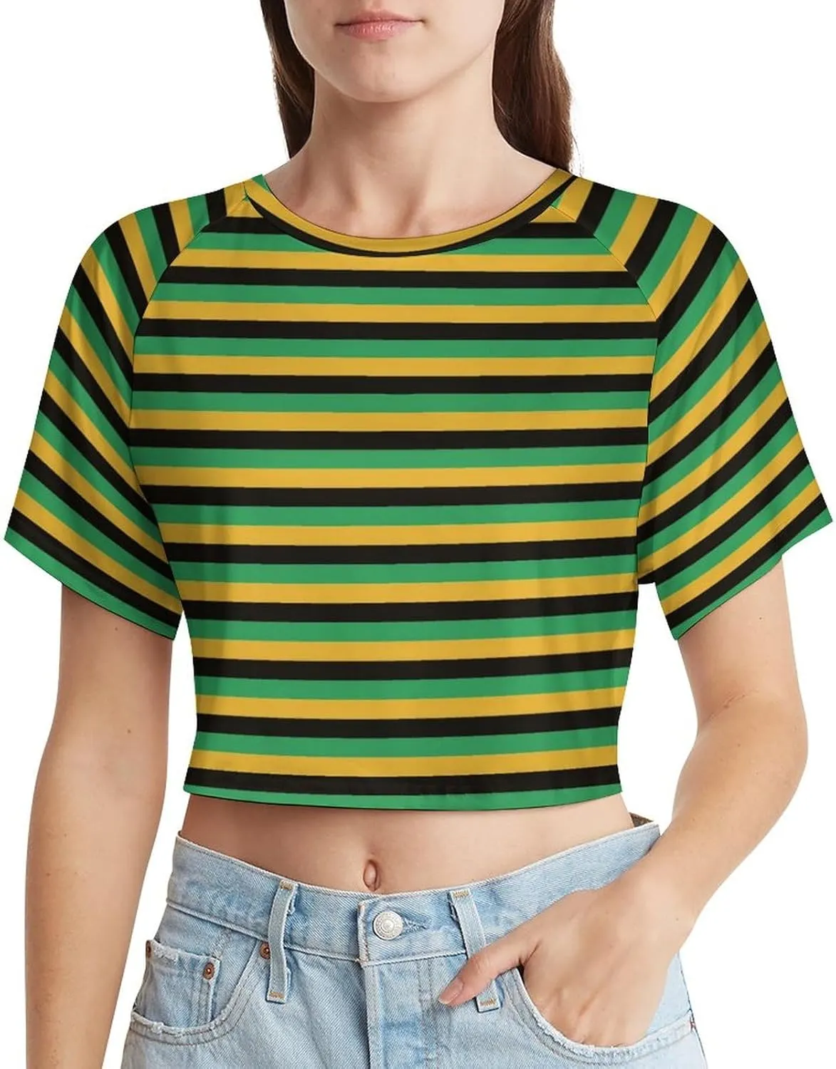 Jamaica Bodysuit for Womens Summer Autumn Winter Creativity Top