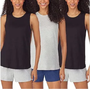 Jane and Bleecker Womens 3 Pack Lounge Tank Top