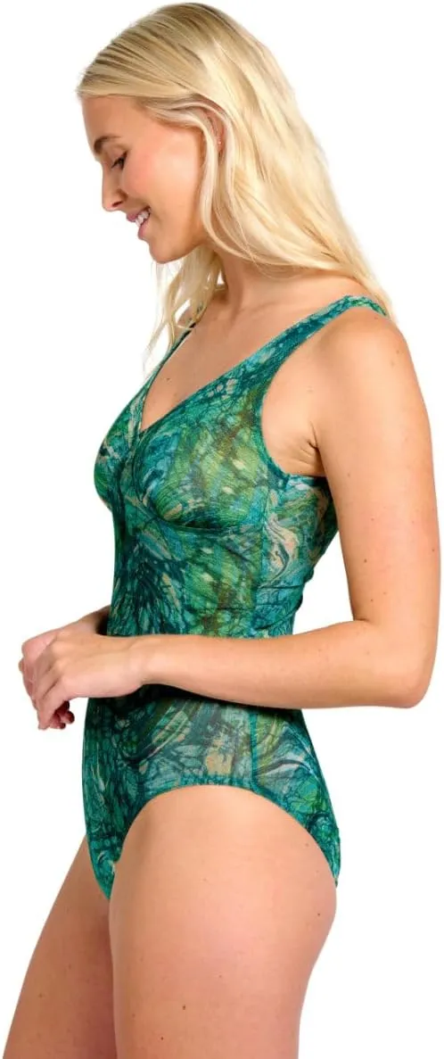 Kiniki Women's Tan Through Support Top Swimsuit (5th Generation)