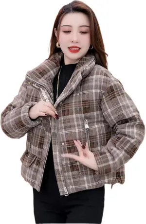 Korean-style Cotton Padded Jackets and Short Cotton Coats for Women in Autumn and Winter