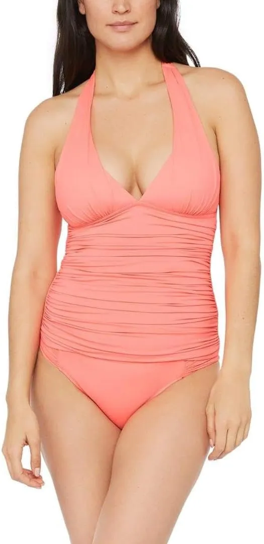 La Blanca Women's Island Goddess Halter Tankini Swimsuit Top