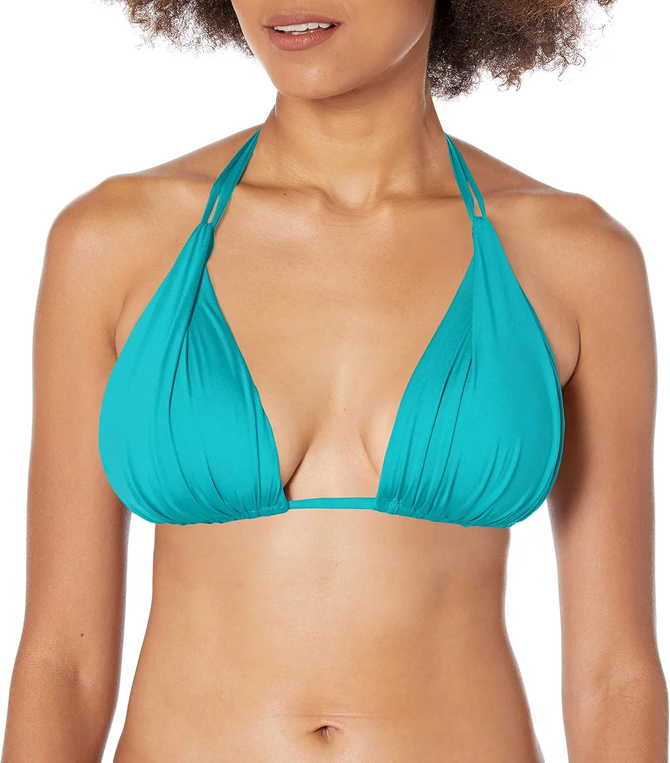 La Blanca Women's Island Goddess Halter Triangle Swimsuit Top