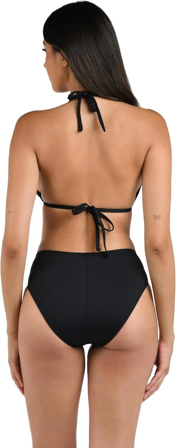La Blanca Women's Island Goddess Halter Triangle Swimsuit Top