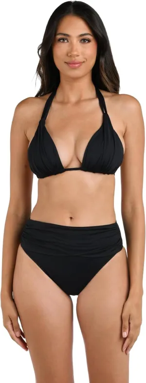La Blanca Women's Island Goddess Halter Triangle Swimsuit Top