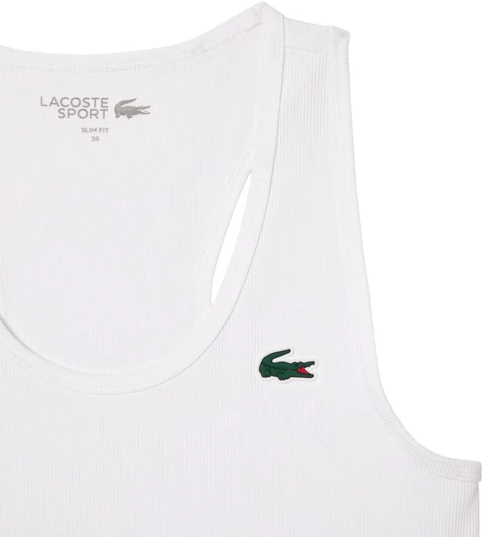 Lacoste Women's Ultra Dry Rib Knit Sport Tank Top