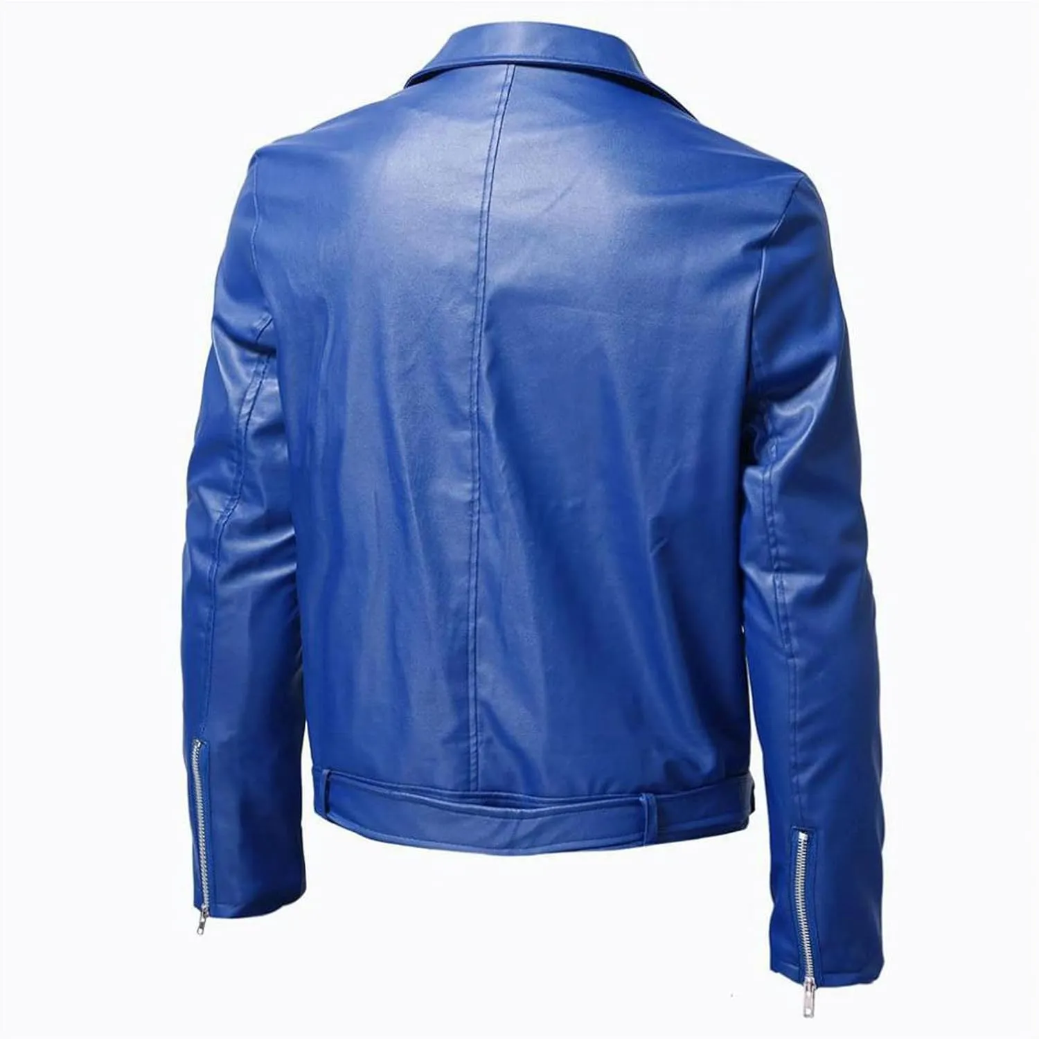 Men Faux Leather Bomber Jacket Fashion Fall Winter Zip Up Long Sleeve Jackets for Motorcycle Outdoor Streetwear