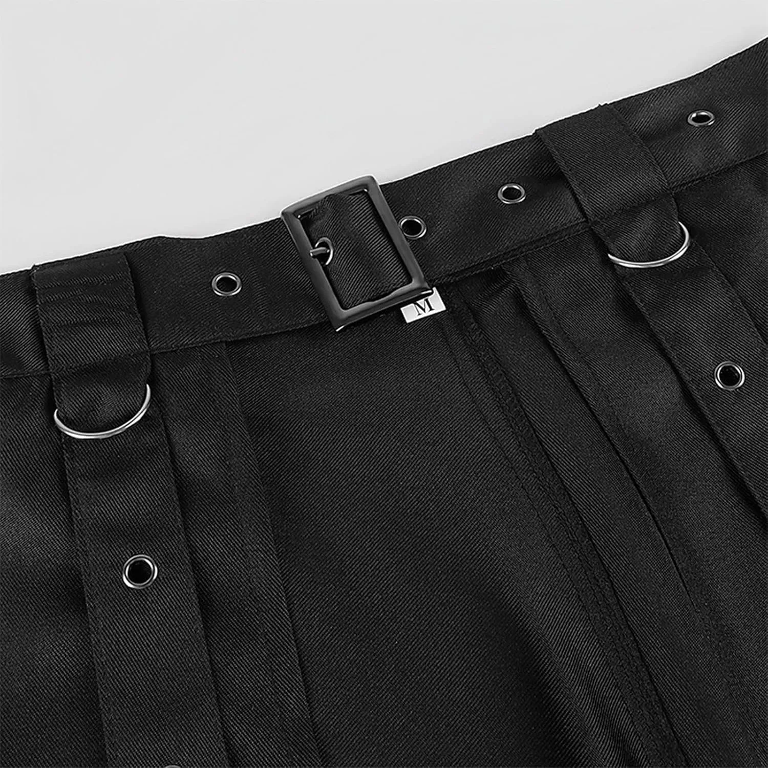 Men Skirts Medieval Cosplay Punk Maxi Skirt Gothic Sexy Chain Matching Skirts Schoolgirl
