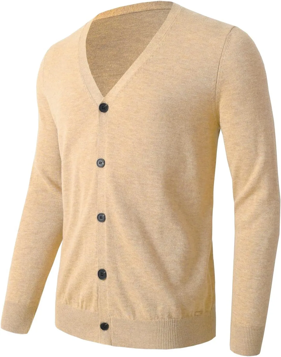 Men's Cardigan Sweater V Neck Casual Soft Long Sleeve Button Down Knitted Winter Sweater
